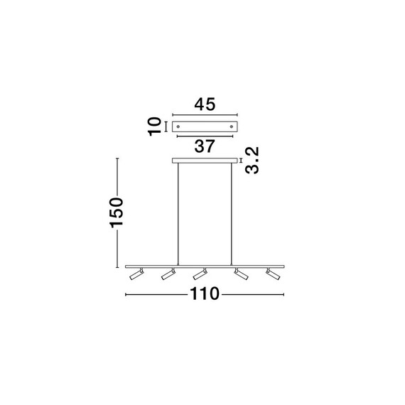 LED Полилей MANO 9540273 NovaLuce 13W 3000K | Osvetlenieto.bg