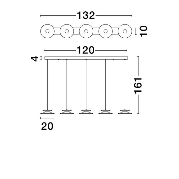 LED Полилей MORFI 9416952 NovaLuce 25W 3000K | Osvetlenieto.bg