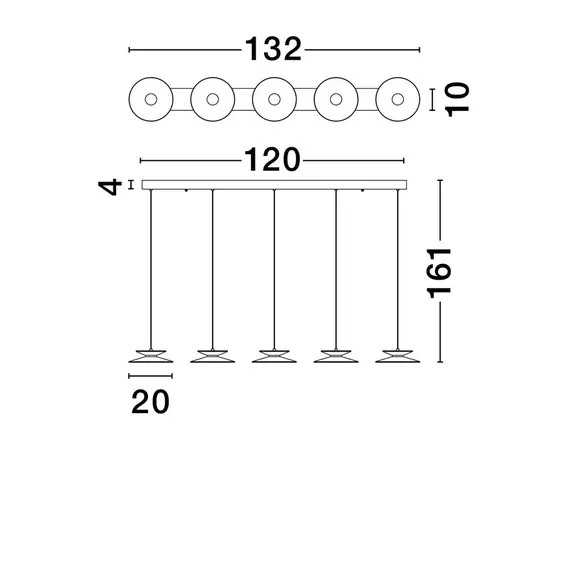 LED Полилей MORFI 9416952 NovaLuce 25W 3000K | Osvetlenieto.bg