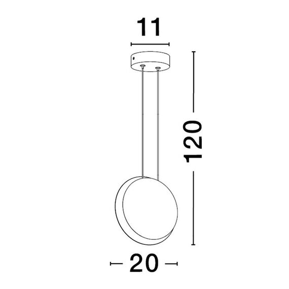 LED Полилей SHELL 9695248 NovaLuce 7W 3000K | Osvetlenieto.bg