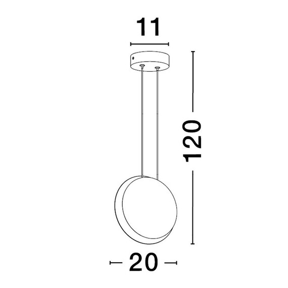 LED Полилей SHELL 9695248 NovaLuce 7W 3000K | Osvetlenieto.bg
