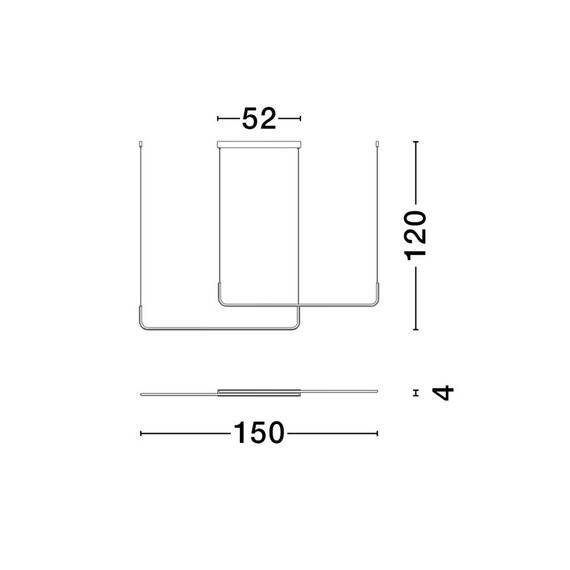 LED Полилей STRITA 9006088 NovaLuce 40W 3000K Triac Dimmable | Osvetlenieto.bg