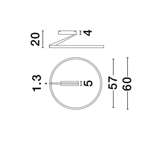 LED Плафон TILIA 9088136 NovaLuce 38W CCT 2700-3000-4000K | Osvetlenieto.bg
