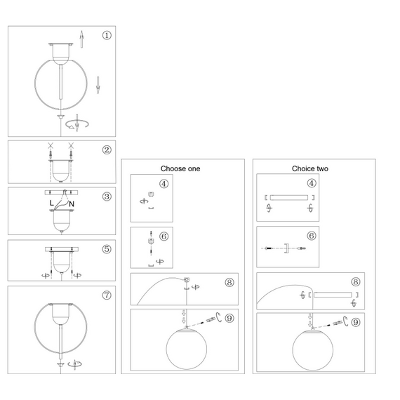 LED Полилей Twins MOD427PL-L20B3K1 Maytoni 20W 3000K | Osvetlenieto.bg
