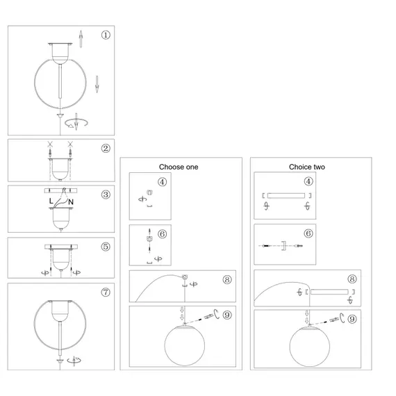LED Полилей Twins MOD427PL-L20B3K1 Maytoni 20W 3000K | Osvetlenieto.bg