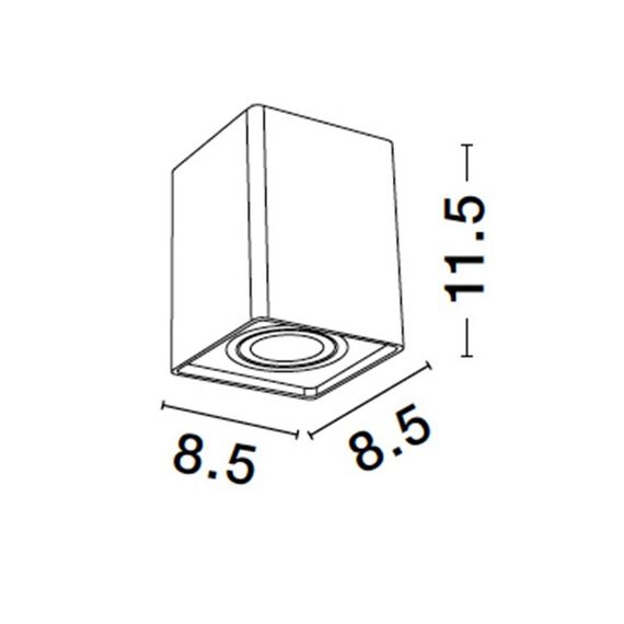Луна за открит монтаж MONIQUE 9011352 NovaLuce 1xGU10 | Osvetlenieto.bg