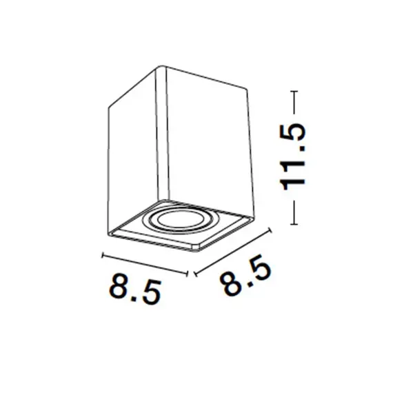 Луна за открит монтаж MONIQUE 9011352 NovaLuce 1xGU10 | Osvetlenieto.bg