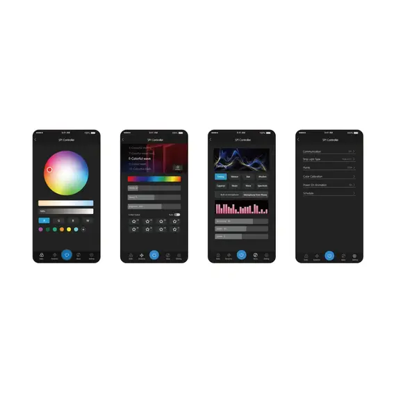 MiBoxer LED контролер за дигитална LED лента SPIW5 MONO/CCT/RGB/RGBW WiFi+2.4G | Osvetlenieto.bg