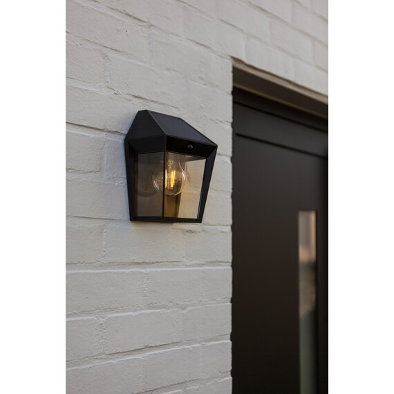 Соларна лампа за стена AVONY PIR сензор Lutec 1xE27 IP44 6916002330 | Osvetlenieto.bg