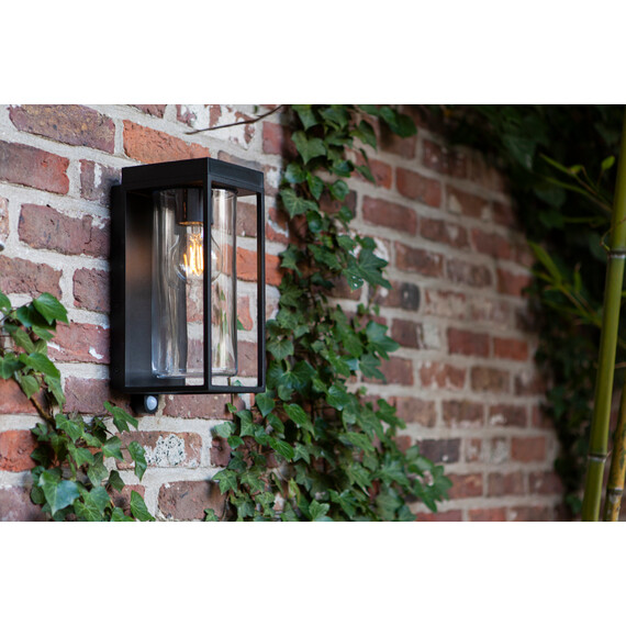 Соларна лампа за стена FLAIR PIR сензор Lutec 1xE27 IP44 6988804012 | Osvetlenieto.bg