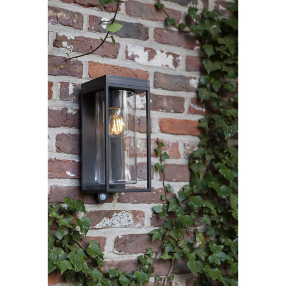 Соларна лампа за стена FLAIR PIR сензор Lutec 1xE27 IP44 6988804012 | Osvetlenieto.bg