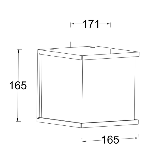 Фасаден аплик BOX CUBE Lutec 1xE27 IP44 5184601118 | Osvetlenieto.bg