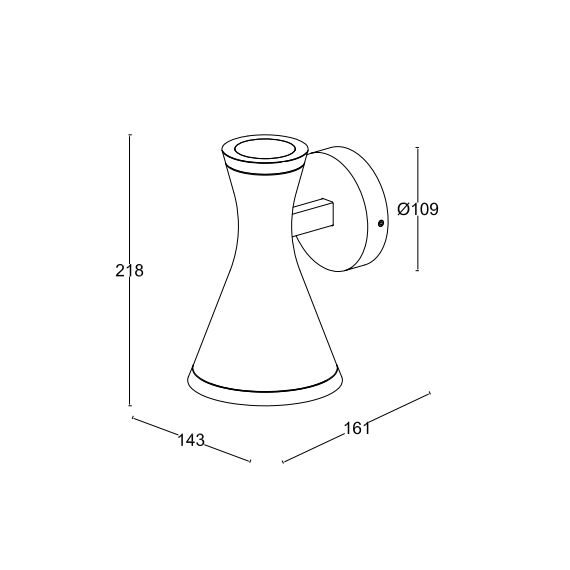 Фасаден аплик BRUND Lutec 2xGU10 IP44 5206701012 | Osvetlenieto.bg
