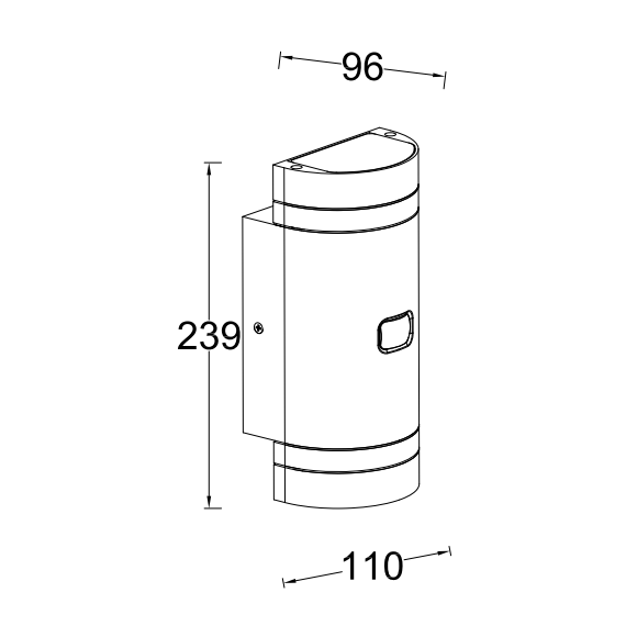 Фасаден аплик FOCUS PIR сензор Lutec 2xGU10 IP44 5604014118 | Osvetlenieto.bg