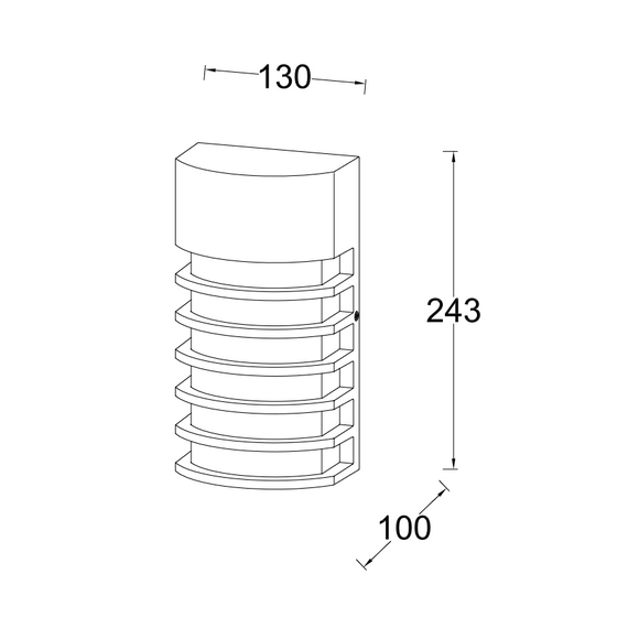 Фасаден аплик FULTON Lutec 1xE27 IP54 5207601012 | Osvetlenieto.bg