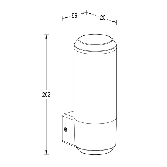 Фасаден аплик HEROS Lutec 1xE27 IP44 5288201118 | Osvetlenieto.bg