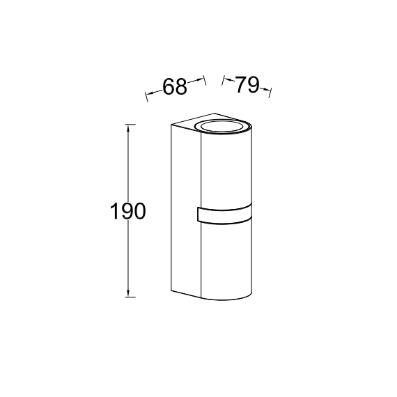Фасаден аплик MIKA Lutec 2xGU10 IP54 5117201012 | Osvetlenieto.bg