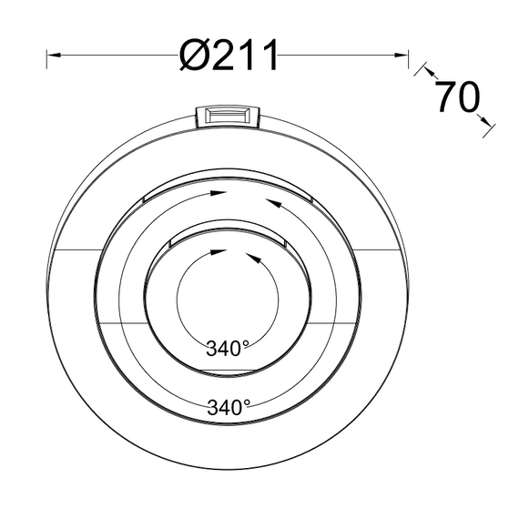Фасаден аплик MOOV Lutec LED 7.8W 3000K IP54 5137701118 | Osvetlenieto.bg