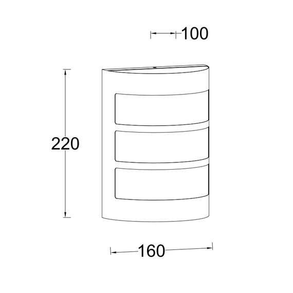 Фасаден аплик NILA Lutec 1xE27 IP44 5043104424 | Osvetlenieto.bg
