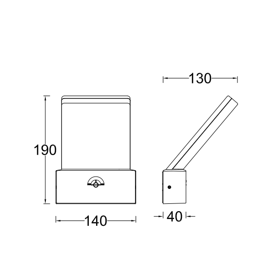 Фасаден аплик PANO Lutec 1xLED IP54 5289001118 | Osvetlenieto.bg