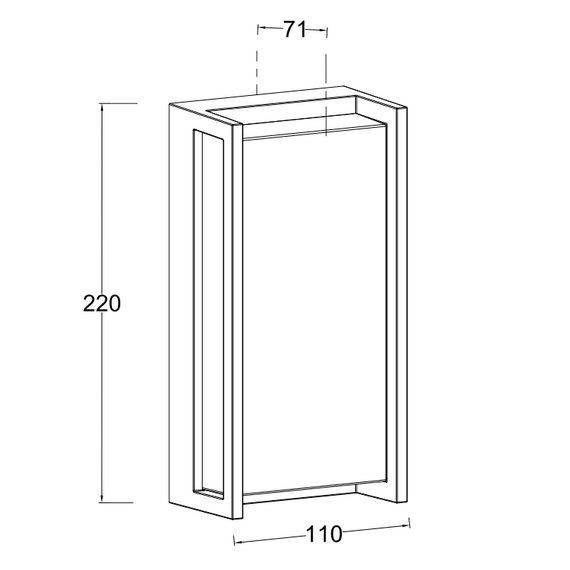 Фасаден аплик QUBO Lutec LED 15W 4000K IP54 5193013118 | Osvetlenieto.bg