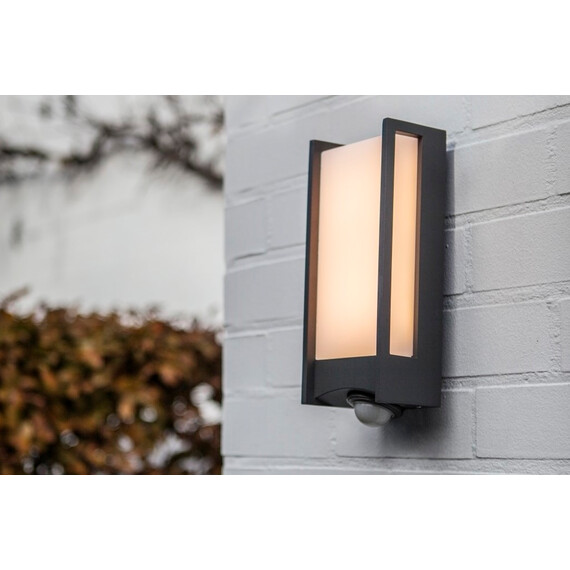 Фасаден аплик QUBO PIR сензор Lutec LED 11.3W 3000K IP54 5193002118 | Osvetlenieto.bg