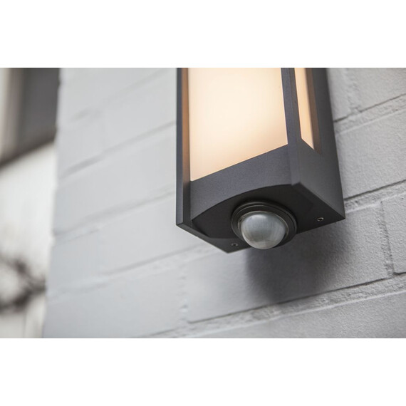 Фасаден аплик QUBO PIR сензор Lutec LED 11.3W 3000K IP54 5193002118 | Osvetlenieto.bg