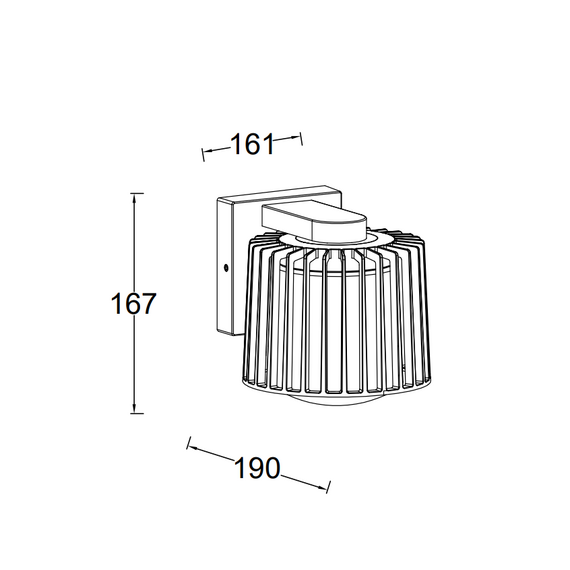 Фасаден аплик SHYNE Lutec 1xE27 IP54 5197501012 | Osvetlenieto.bg