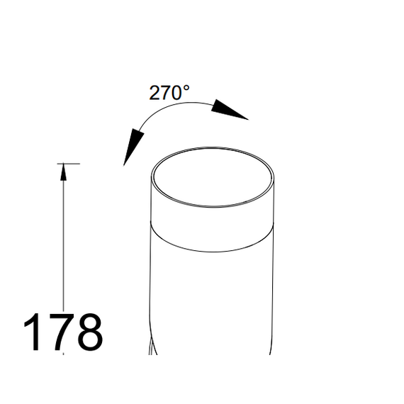 Фасаден аплик TUBON Lutec 1xGU10 IP54 5198501118 | Osvetlenieto.bg