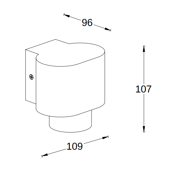 Градинска лампа CYPRES Lutec 1xGU10 IP44 6604001118 | Osvetlenieto.bg