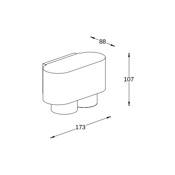 Градинска лампа CYPRES Lutec 2xGU10 IP44 6604003118 | Osvetlenieto.bg