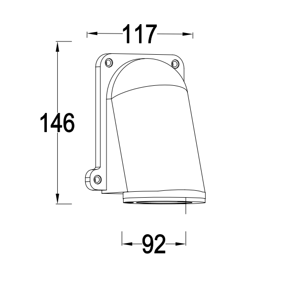 Градински аплик ANCOR Lutec 1xGU10 IP54 5115001012 | Osvetlenieto.bg