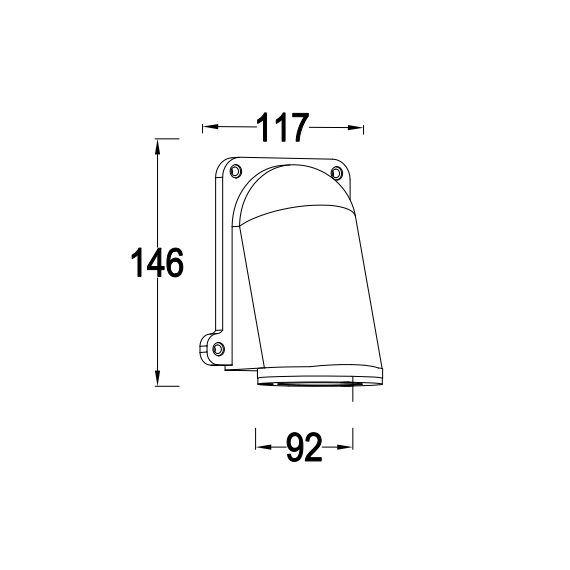 Градински аплик ANCOR Lutec 1xGU10 IP54 5115001445 | Osvetlenieto.bg