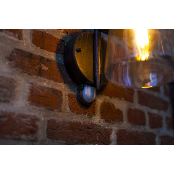 Градински аплик CATE PIR сензор Lutec 1xE27 IP44 5264207213 | Osvetlenieto.bg