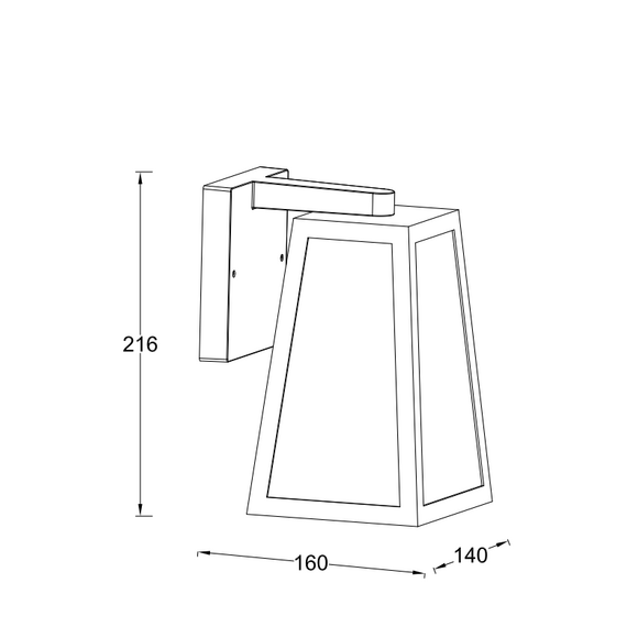 Градински аплик FIA Lutec 1xE27 IP44 5290903012 | Osvetlenieto.bg