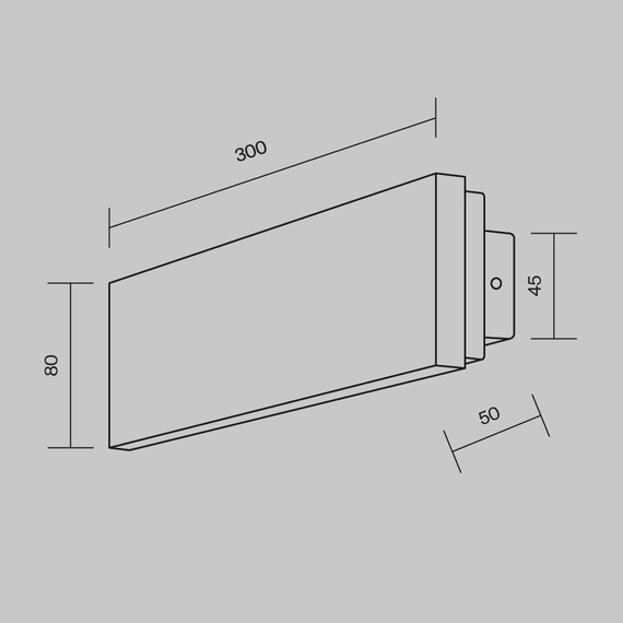 LED Аплик Basic Texture MOD461WL-L8BGK Maytoni 8W CCT 2700K-4000K | Osvetlenieto.bg