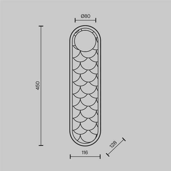 LED Аплик Blink MOD473WL-L25BSK Maytoni 25W 2700K-4000K | Osvetlenieto.bg