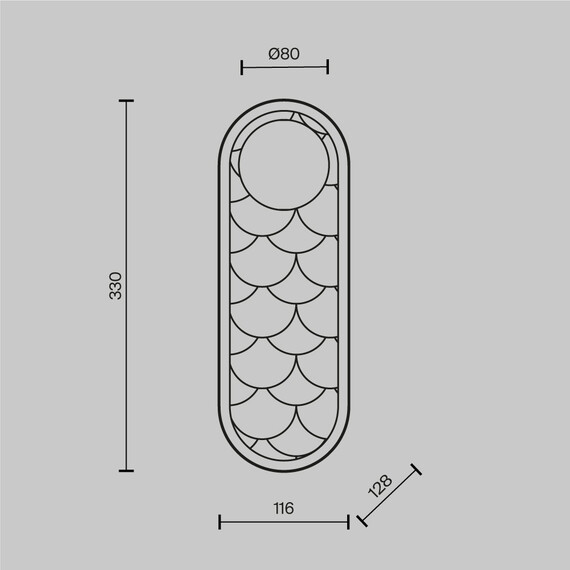 LED Аплик Blink MOD473WL-L20BSK Maytoni 20W 2700K-4000K | Osvetlenieto.bg
