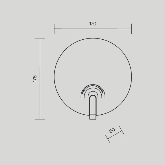 LED Аплик Regatta MOD481WL-L5BS3K Maytoni 5W 3000K | Osvetlenieto.bg
