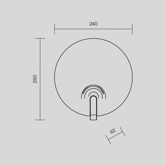 LED Аплик Regatta MOD481WL-L8BS3K Maytoni 5W 3000K | Osvetlenieto.bg