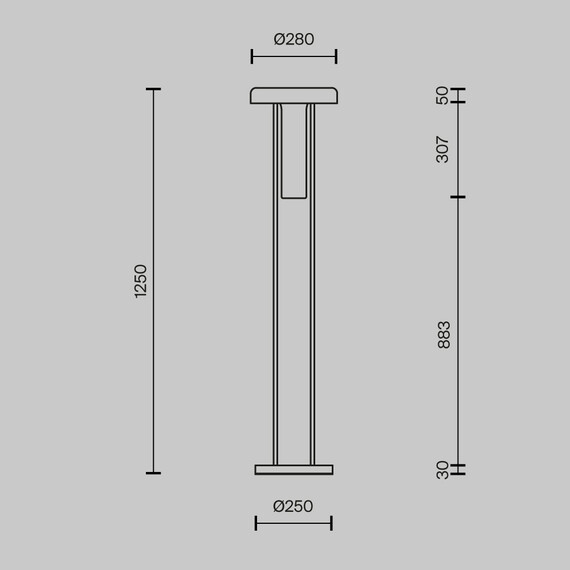 LED Лампион Ikebana MOD463FL-L24B3K Maytoni 24W 3000K | Osvetlenieto.bg
