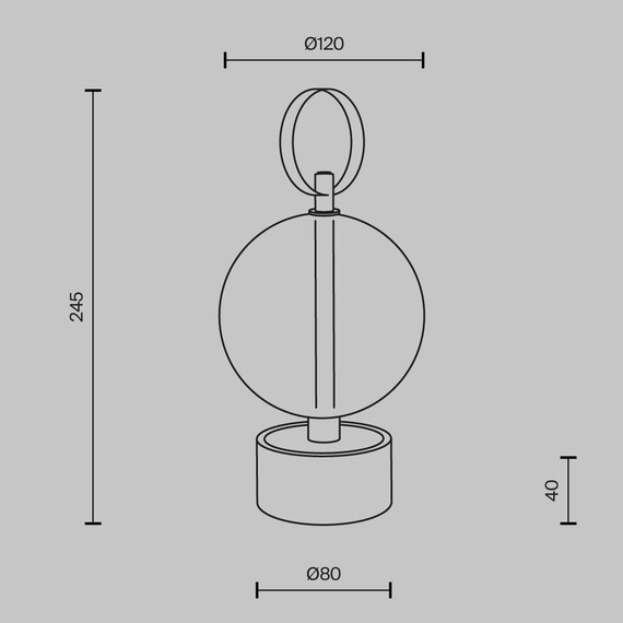 LED Настолна лампа Double Moon MOD478RL-L3B3K 3W 3000K | Osvetlenieto.bg