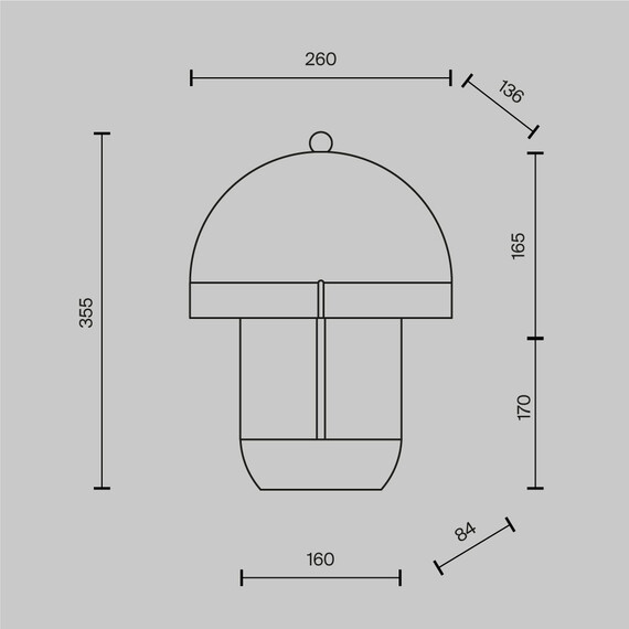 LED Настолна лампа Hope MOD479TL-L14W3K Maytoni 14W 3000K | Osvetlenieto.bg