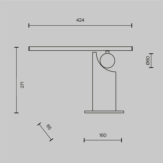 LED Настолна лампа Monumento MOD467TL-L9B3K 9W 3000K | Osvetlenieto.bg