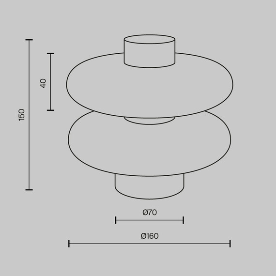 LED Настолна лампа Nuvem MOD497TL-L8BRK Maytoni 8W 3000K | Osvetlenieto.bg