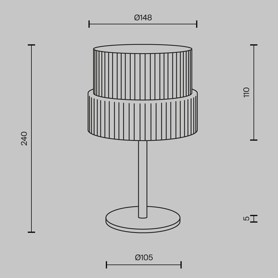 LED Настолна лампа Scala MOD496TL-L12BZK Maytoni 12W 3000K | Osvetlenieto.bg