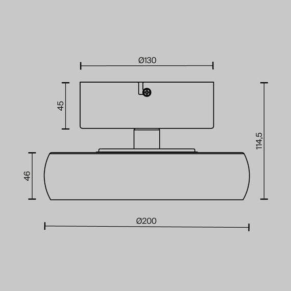 LED Плафон Float MOD498CL-L13BK Maytoni 13W 3000K | Osvetlenieto.bg