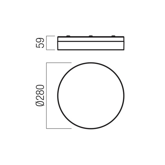LED Плафон за баня Frisbi 01-3732 Redo 18W CCT 3000K-4000K | Osvetlenieto.bg
