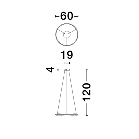 LED Полилей DOBI 9030642 NovaLuce 32W 2700K-5000K Dimmable with remote control | Osvetlenieto.bg