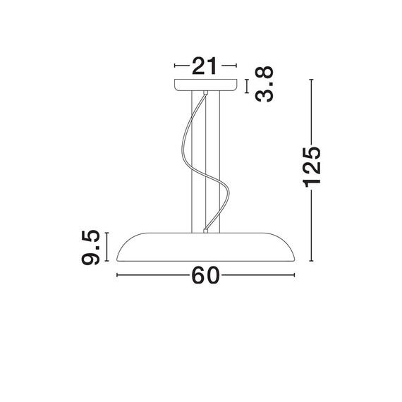 LED Полилей FELICIA 9268041 NovaLuce 44W 3000K Triac Dimmable | Osvetlenieto.bg